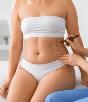 Referencia visual de lipoescultura